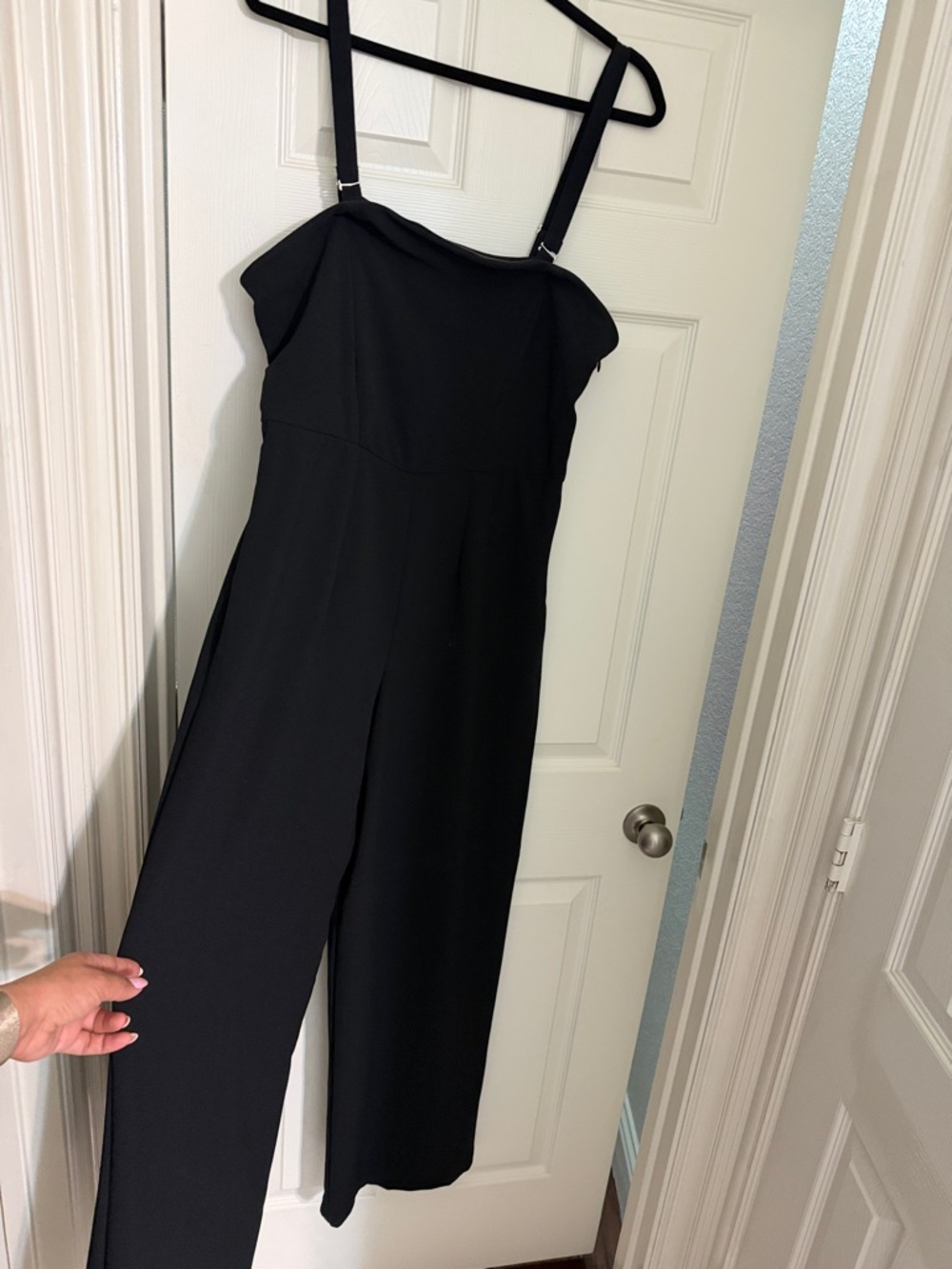wild fable Black Wide-Leg Jumpsuit with Adjustable Straps